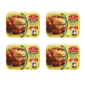 کنسرو گریل بوقلمون در روغن گیاهی هندوشکا - 110 گرم بسته 4 عددی