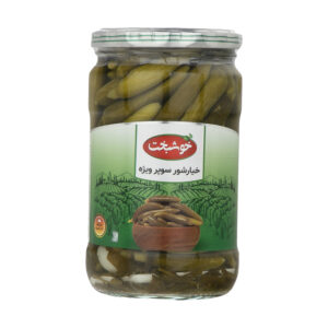 خیارشور سوپر ویژه خوشبخت - 680 گرم
