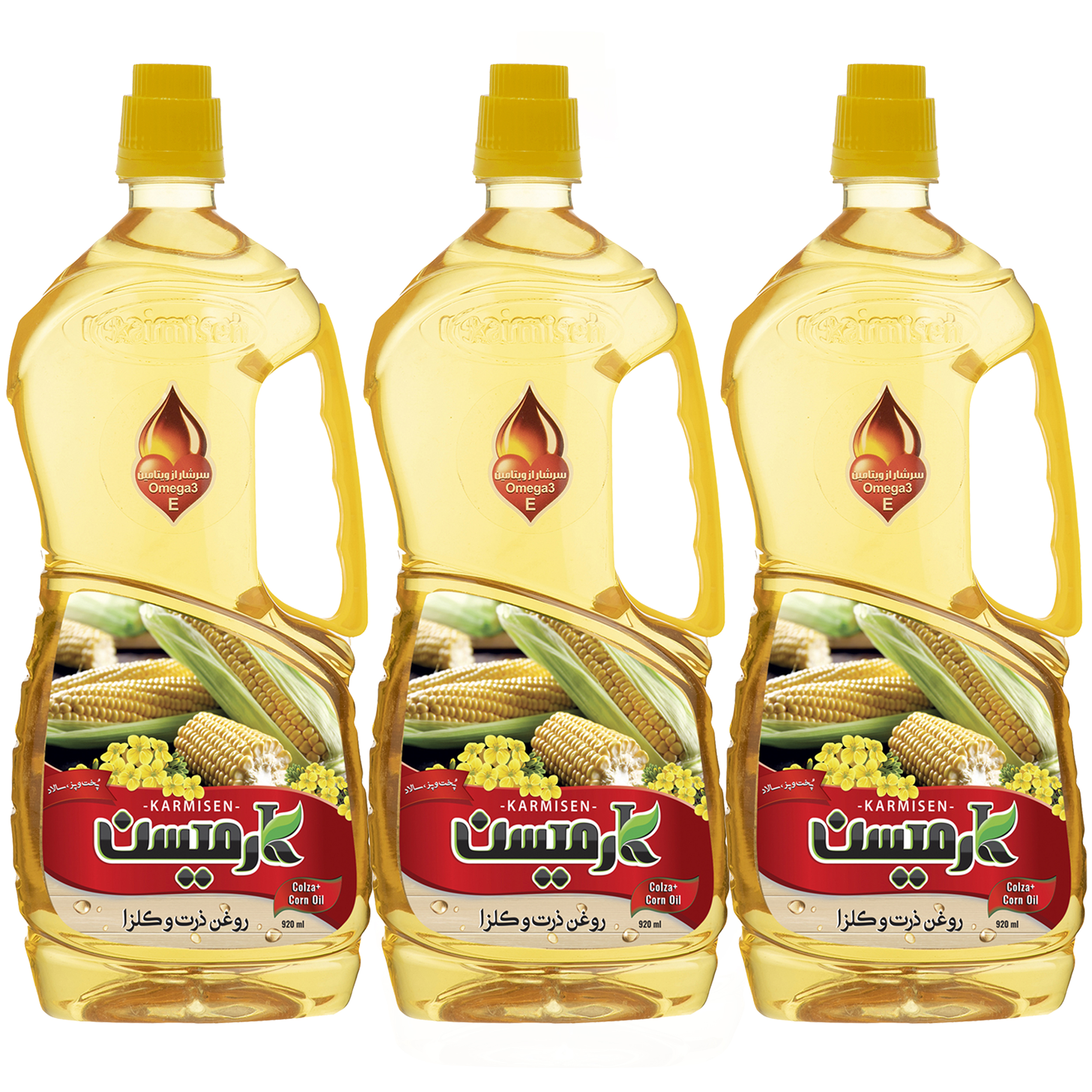 روغن ذرت کانولا کارمیسن - 920 میلی لیتر مجموعه 3 عددی روغن ذرت کانولا کارمیسن - 920 میلی لیتر مجموعه 3 عددی