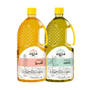 روغن زیتون فرابکر و روغن کلزا فرابکر مزرعه جنوبی - 1 لیتر مجموعه دو عددی