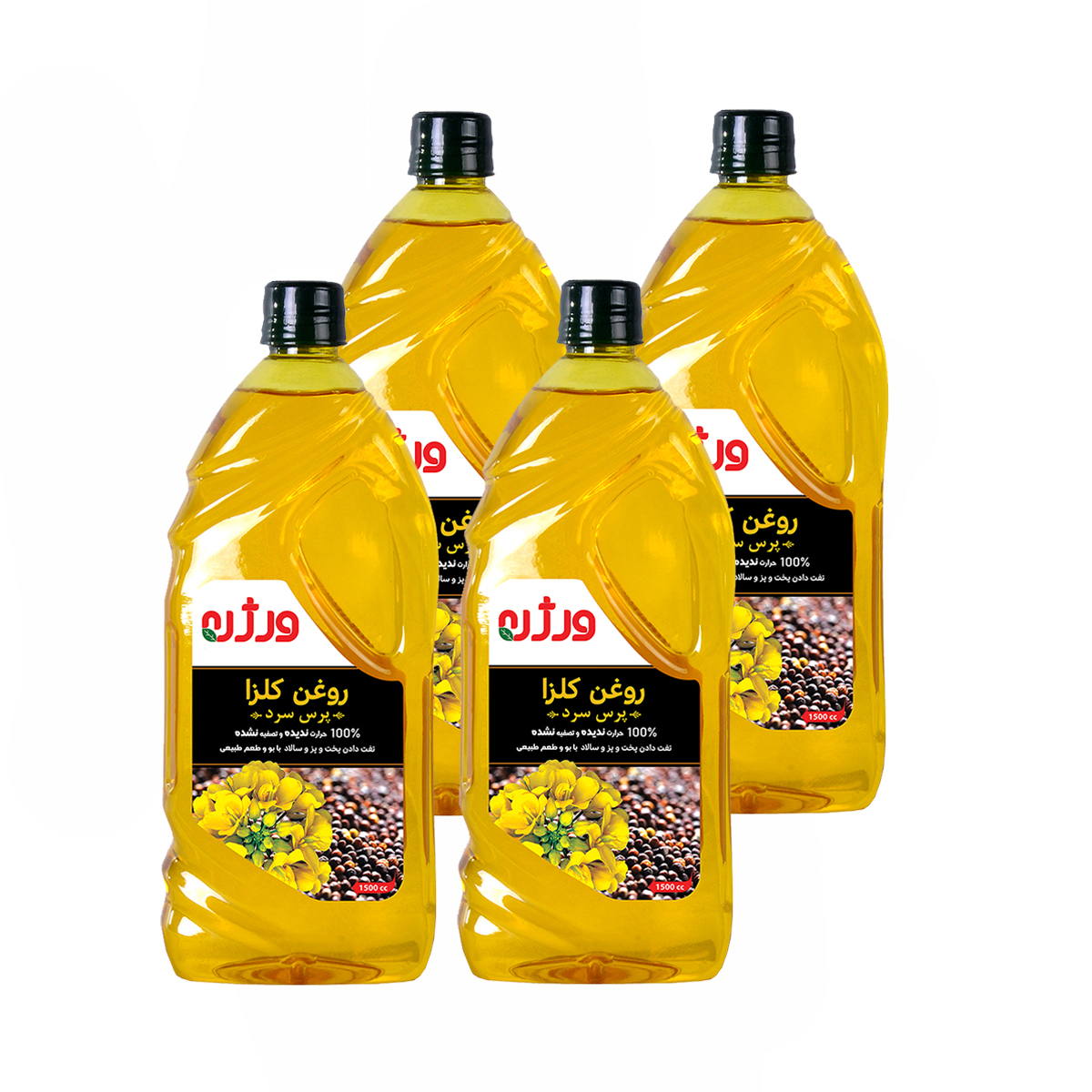 روغن کلزا فرابکر ورژن - 1500 میلی لیتر بسته 4 عددی روغن کلزا فرابکر ورژن - 1500 میلی لیتر بسته 4 عددی
