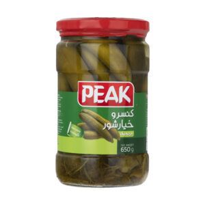 کنسرو خیار شور درجه یک پیک - 650 گرم